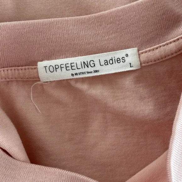 Light dusty pink short sleeve T- Shirt - Picture 4 of 5